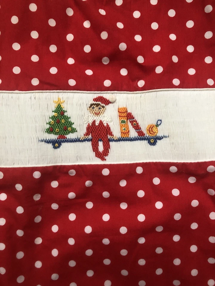 Christmas缩褶连衣裙-搁板上的精灵 — 第 2/2 张图片