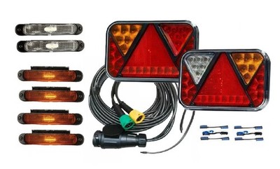 LED Rückleuchten Anhänger Set 7,7m 13-polig  Anhängerbeleuchtung Satz Canbus