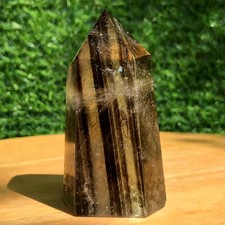 140G Natural Citrine Obelisk Crystal Wand Point Freeform energy Healing Reiki