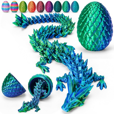 #ad TBOLINE 12quot; 3D Printed Dragon Egg Prefilled Easter Eggs Basket Stuffers Coo... $22.77