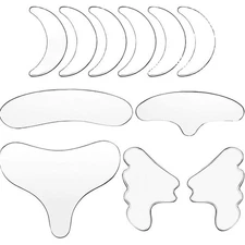 11X Facial Anti Wrinkle Patches Silicone Reusable Pad For Face Eye Forehead Neck
