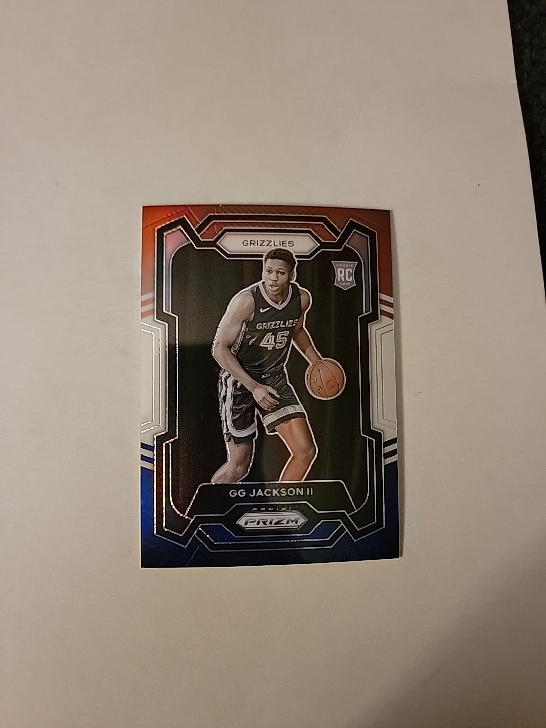 2023-24 Prizm Basketball GG Jackson II RC #179 Red White Blue Prizm SE0340