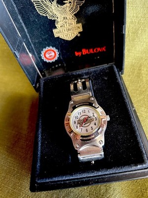 Harley-Davidson Motorcycles by Bulova Wristwatch with Original Box