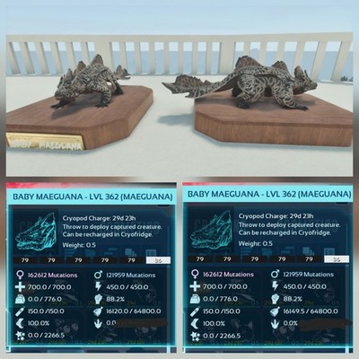 MAEGUANA OREO TOP FOOD BABY PAIR ARK ASCENDED PVE OFFICIAL PS5/PC/XBOX