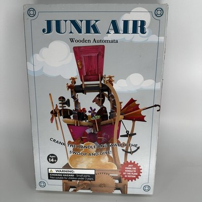 iLo Junk Air Wooden Automata DIY Hand Crank Model Kit Music Box Sealed