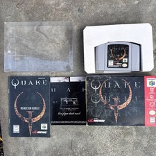 Quake Nintendo 64 N64 Complete In Box CW/ Poster In Case TESTED WORKING