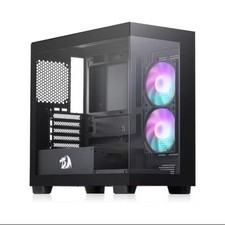Redragon GC218M Gaming Back Mounted PC Case M-ATX Computer Chassis 2 x 120mm Fan