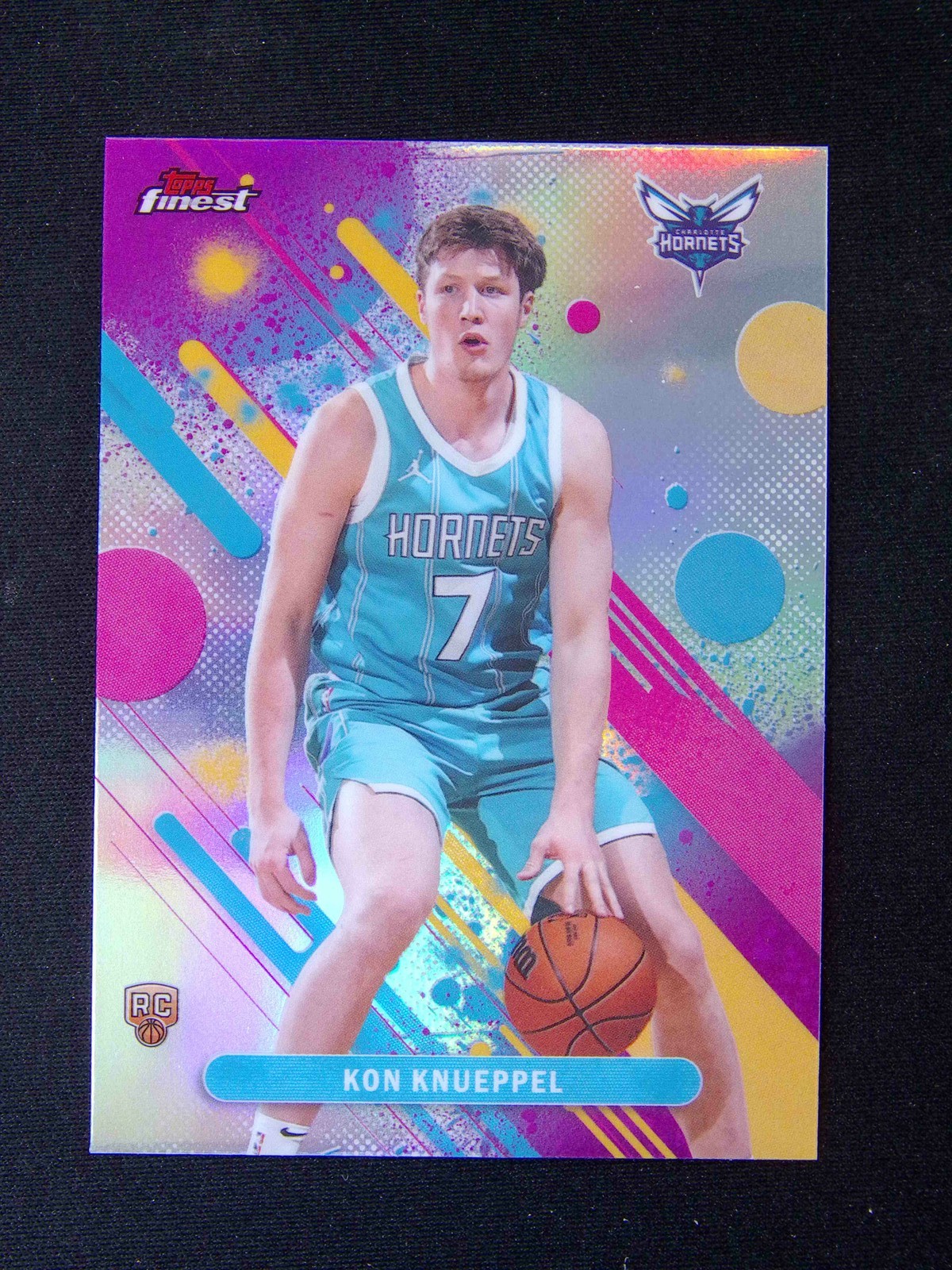 2025-26 Topps Finest Kon Knueppel #4 RC Rookie Common Silver Refractor