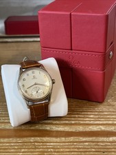 Vintage Omega 9ct (Solid, Yellow) Gold Watch, Manual Wind, Subsidiary Dial -1963
