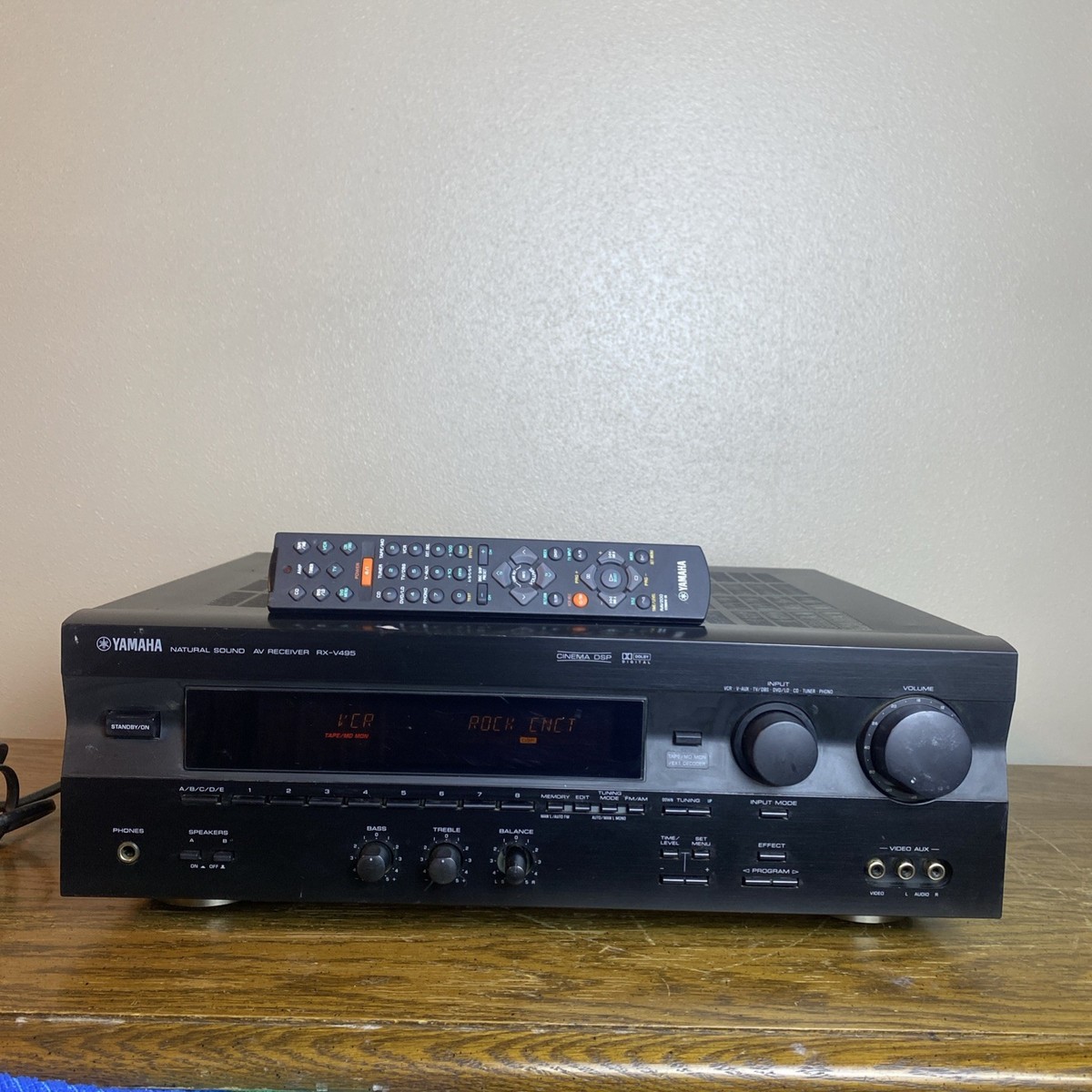 Tested Yamaha AV Receiver RX-V495 With OEM Remote Working Bundle