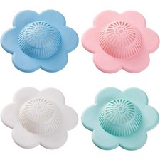 Silicone Hair Catcher Shower Drain Cover with Suction Cups for Bathtub Bathroom