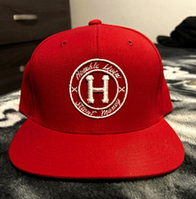 Red Humble Living H Logo Snapback Hat Cap Adj...