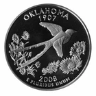 2008-S 50 State Quarters Oklahoma Proof — photo from another recent sale