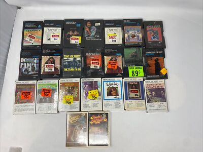 Lot Of 14 Side Load, 7 Paper Label Ampex And 2 Cardboard Case Cassettes Sealed