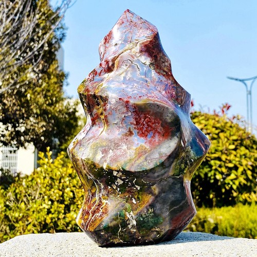 7.23LB Natural Marine jasper torch quartz crystal mineral specimen reiki healing