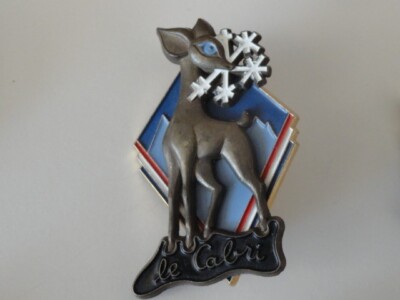 Pin's Vintage ECOLE DU SKI FRANCAIS - LE CABRI - Émail - Fabriqué En France