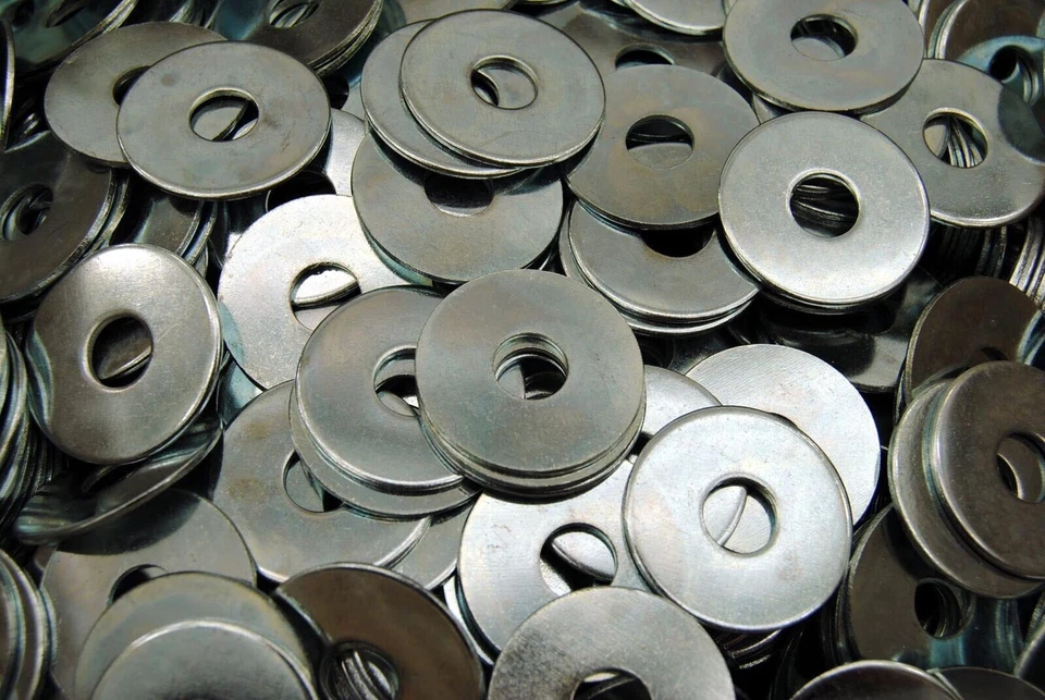 NOVA (400) Oversized Fender Washers 3/8 x 1-1/4 OD - Zinc Plated ***400 pcs.