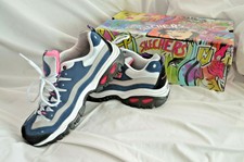 skechers navy hot pink