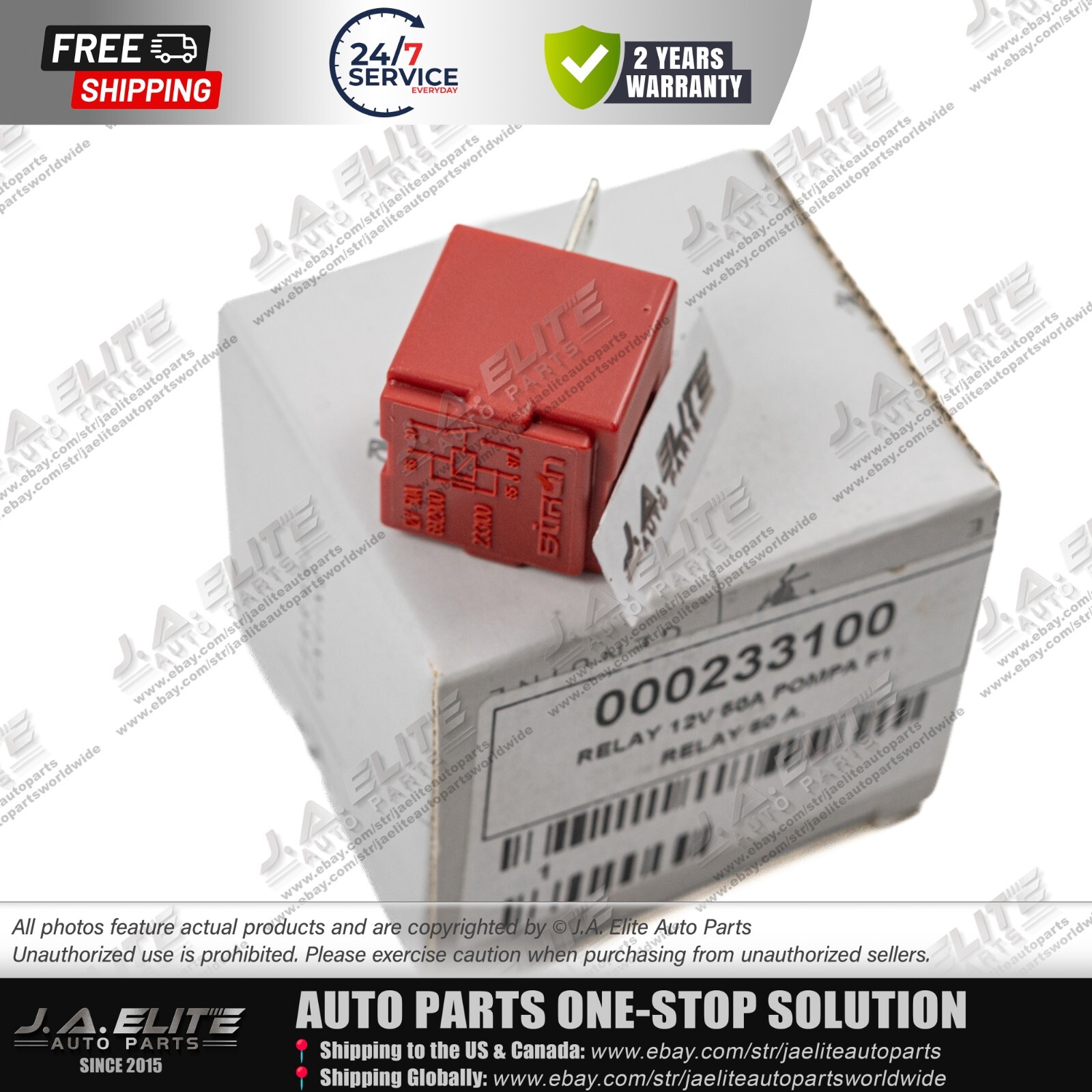 Genuine 50 A Relay Pump fits Ferrari 430, 599, 612 Maserati Quattroporte, GT, GC