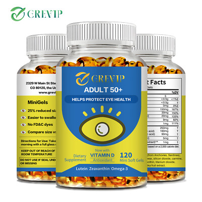 Adult 50+ 466mg - Omega-3, EPA, DHA - Vision Support and Maintain Eye Health