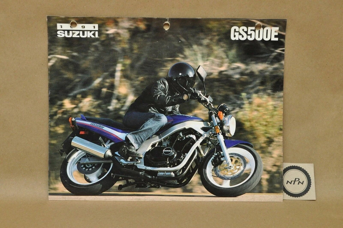 1991 Suzuki GS500 E Specifications Brochure eBay