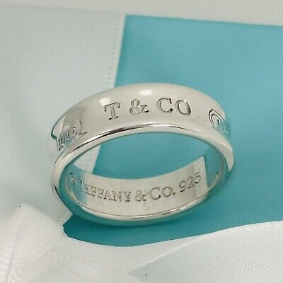 Size 8.5 Tiffany & Co 1837 Ring in Sterling Silver | eBay Size 8.5 Tiffany & Co 1837 Ring in Sterling Silver | eBay