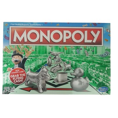 Hasbro Monopoly Parker Brothers with New Chance Card Grab the