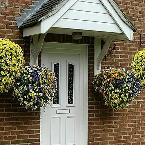 BLACK HANGING BASKETS FOR PLANTS FLOWERS GARDEN OUTDOOR HANGING 15 INCH