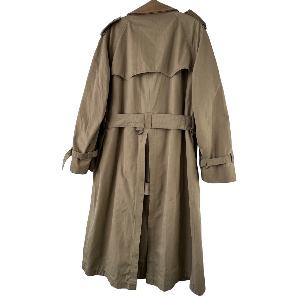 Brooks Brothers Lined Belted Trench Coat Men's 40 Long Khaki