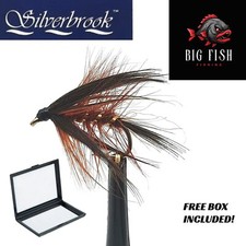 12x Silverbrook Fern Fiery Brown Dabbler Trout Fly Fishing Size 10/12 + FREE BOX
