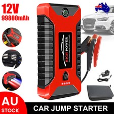 12V 99800mAh Portable Car Jump Starter Power Bank Pack Battery Charger Booster