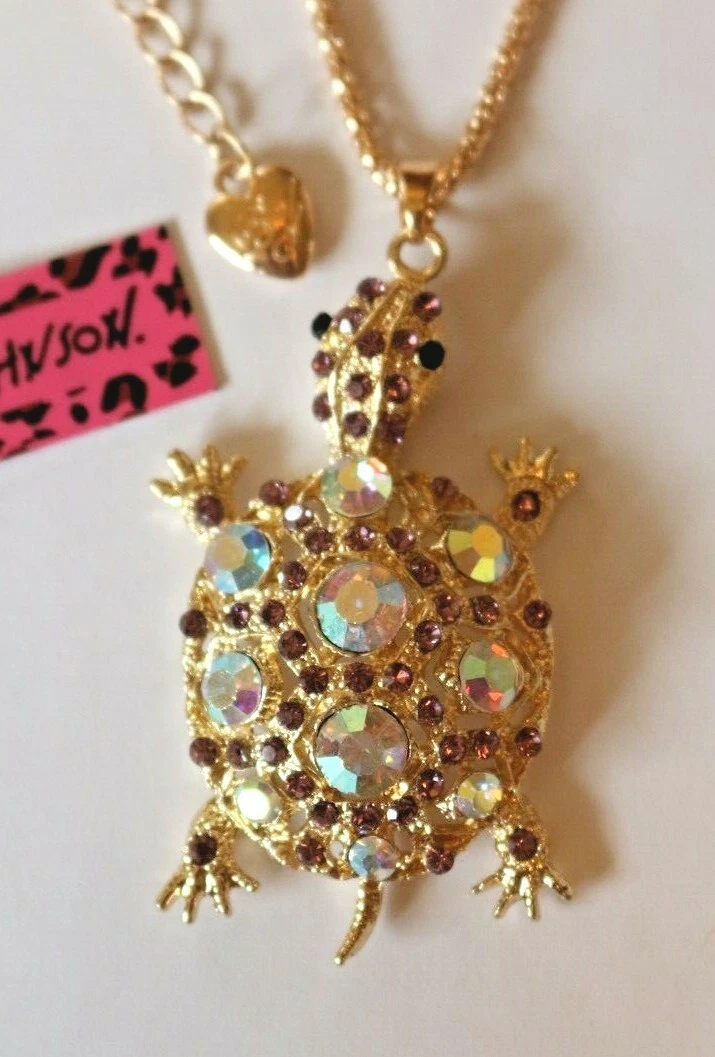 Betsey johnson turtle necklace sale