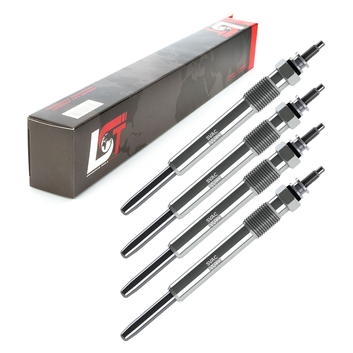 4x GLOW PLUG ROD GLOW PLUG for FIAT DUCATO SCUDO ULYSSE - 9623638380
