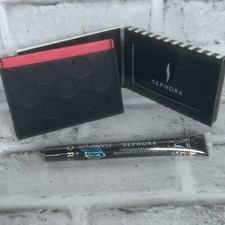 Sephora Compact Mirror Regular  Magnifying Card Wallet Colorful Gloss A a 