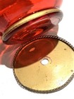  Bohemian Cranberry Gilt Decorated Glass Vase — photo 5