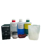 3D Print Gold Plating Kit, with solutions, Gold, Copper Nickel Conductive Paint