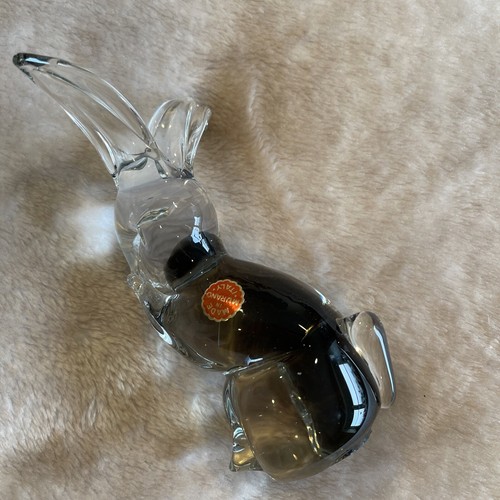 C60s Murano Glass Archimede Seguso Bunny Rabbit Figurine Sticker Label Glowing - Picture 12 of 12