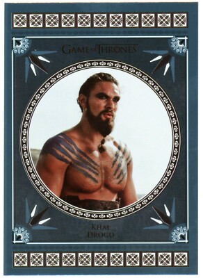 2024 Game of Thrones Legends of the Realm #28 Khal Drago CT Aquamarine 8/12