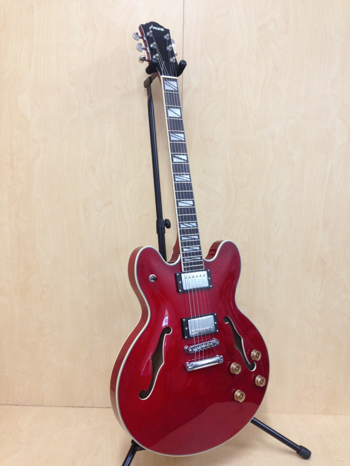 Haze ES335 Style SemiHollow Electric Guitar SEG272 Cherry Red +Free