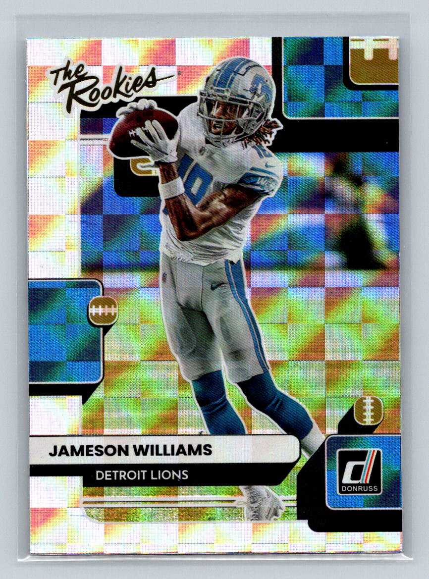 2022 Donruss Football #TR-8 Jameson Williams -The Rookies-Lions