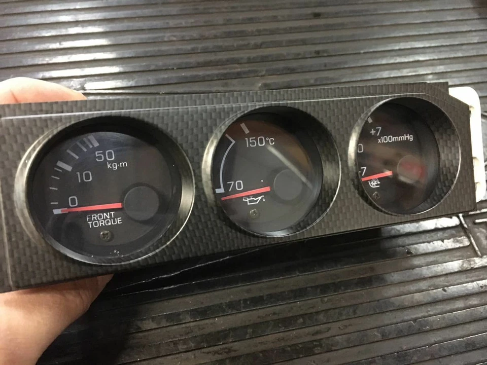 Din único calibre triple genuino para: Nissan Skyline R32 GTR BNR32 89-94 Foto 2 de 4