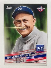 Ty Cobb 2019 Topps Opening Day #YOF-1 Detroit Tigers Card 150 Years of Fun