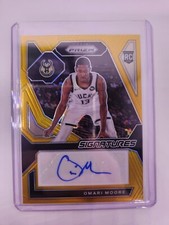 2023-24 Panini Prizm Omari Moore RC Signatures Gold #RSI-MOO  Bucks