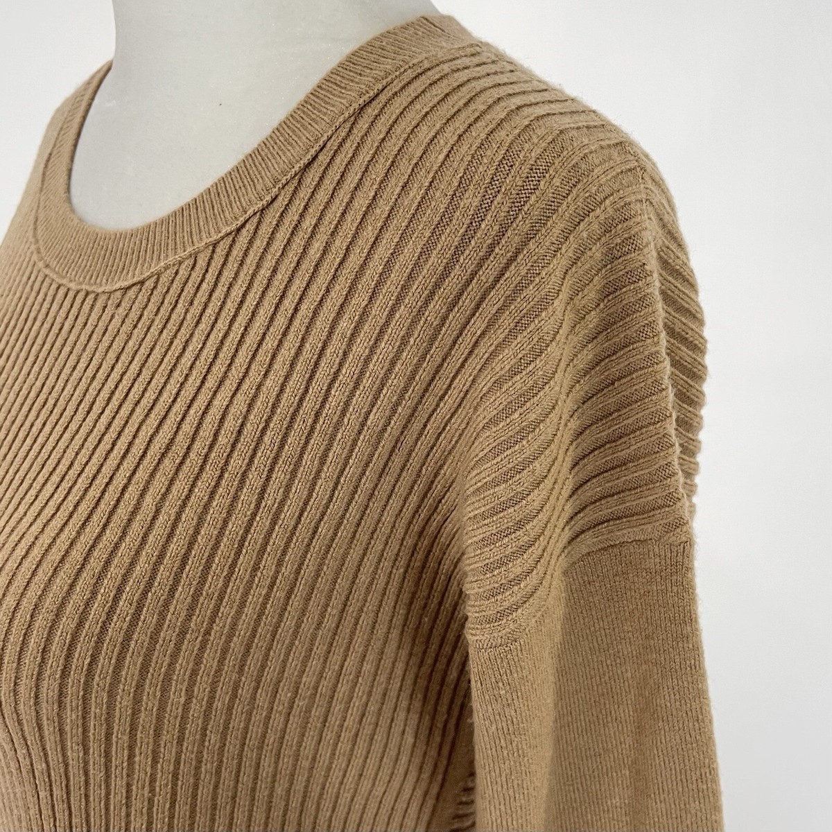 knee length dresses for ladies Babysoft Roll Neck Ribbed Knit Dress