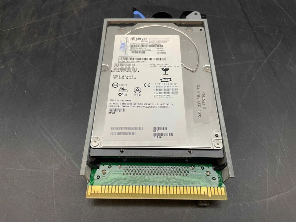 IBM 300GB 10k U320 SCSI HDD w/Caddy, 80P3157, 80P3155 - Image 4 of 4