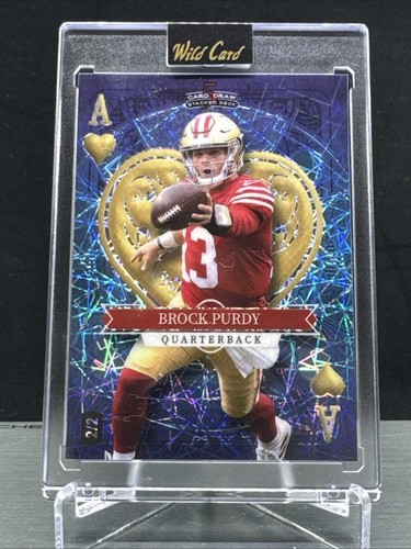 2023 BROCK PURDY - Wild Card 5 Card Draw - Laser Ace of Hearts *2/2*