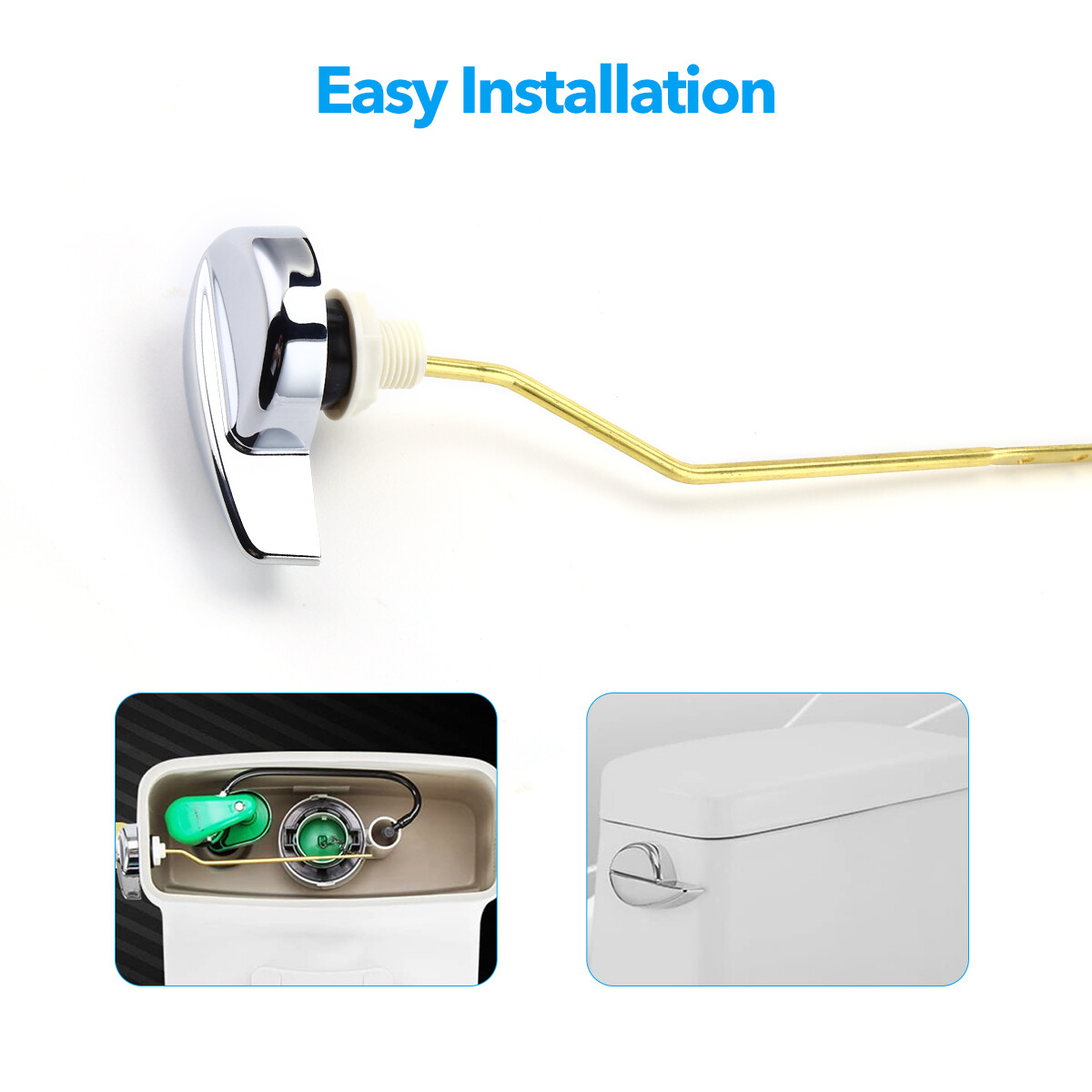 Deluxe Side Mount Toilet flush Lever Handle for TOTO Kohler Toilet Tank
