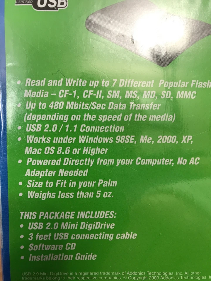 addonics digidrive 2.0 usb aedmd4u2 storage device Only One on the Internet - Image 2 of 4