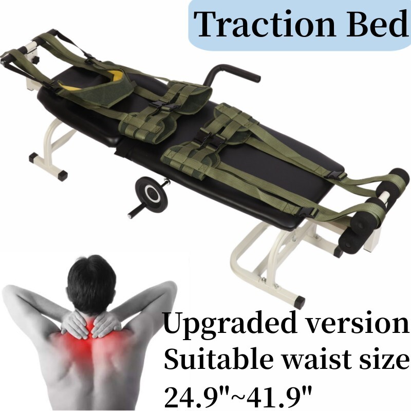 Cama de tracción lumbar columna vertebral terapia dolor de espalda masaje cama de estiramiento cervical