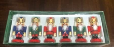 Set Of 6 Nutcracker Ornamants Kurt S. Adler Ornament Soldiers 4”  In Box